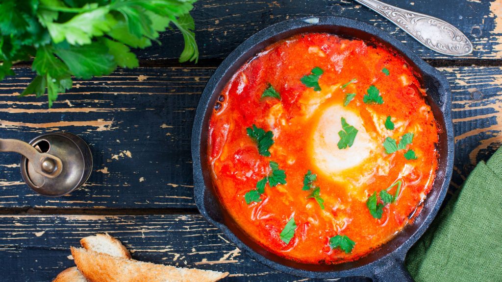 Paprika Baked Eggs With Tomatoes